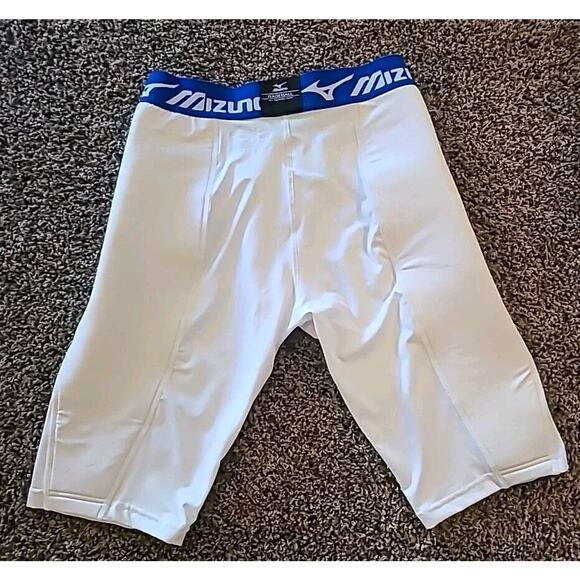 Mizuno Mens Elite Sliding Shorts Performance Padded Sliders White LARGE - Picture 4 of 9